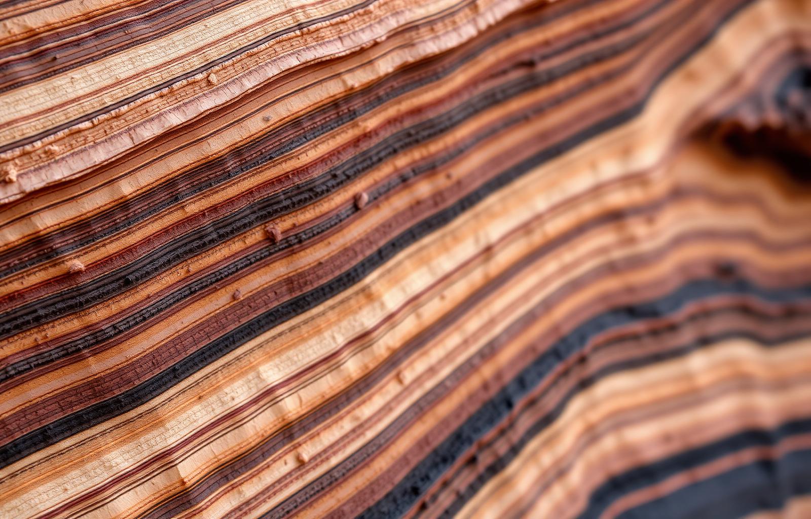 Layered strata — time made visible
